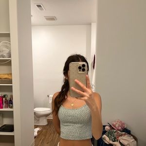 Floral tank top from Brandy Melville